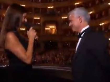 Ilaria D'Amico fa arrabbiare Mourinho: lo Special One abbandona il palco