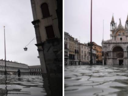 Venezia, acqua alta da record: 2 morti, la Laguna in ginocchio
