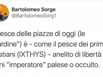 Padre Sorge sta con le sardine: "Come il pesce dei primi cristiani"