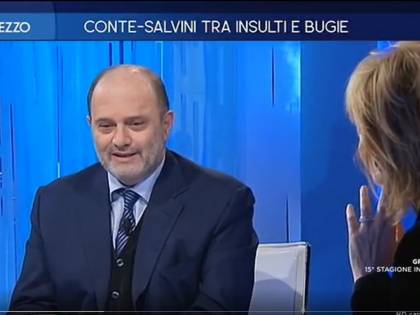 Bechis critica il Mes e Gruber lo interrompe per fargli la lezioncina