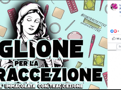 Collettivi choc: veglia blasfema. La Madonna circondata da preservativi