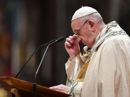 Papa Francesco al funerale di un'amica in forma privata