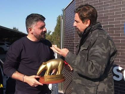 Gattuso riceve il Tapiro: ''Servirebbe una visita a San Gennaro...''