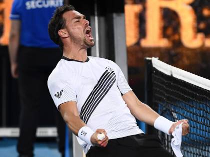 Australian Open: Fognini avanti col brivido, fuori Berrettini e Sinner