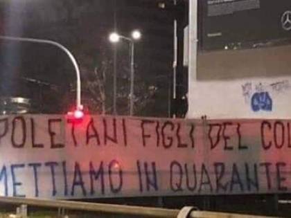 Napoletani Figli Del Colera Vi Mettiamo In Quarantena Lo Striscione Choc Dei Tifosi Dell Inter Ilgiornale It