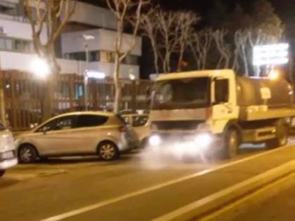 È iniziata nel sud Italia la sanificazione delle strade
