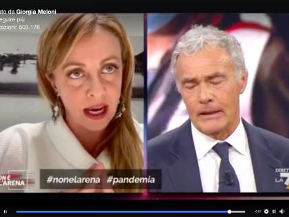 Coronavirus, Meloni: "A me non mi fregano. I cinesi ci hanno portato il virus"