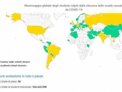Coronavirus, nel mondo più di mezzo miliardo di studenti a casa