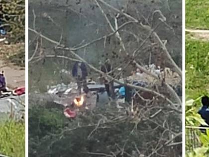 I rom grigliano all'aria aperta: ecco un'altra favela sul Tevere