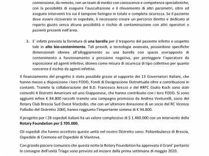 L'impegno del Rotary contro la pandemia