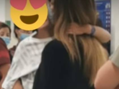 Gelo in aeroporto tra Belen Rodriguez e De Martino. Un video svela la verità