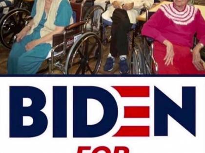 Trump "bullizza" Biden: foto nella casa di riposo