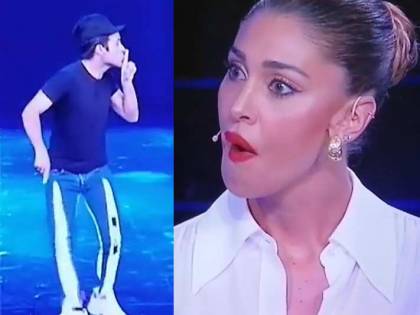 Il concorrente zittisce Belen in tv La Rodriguez reagisce: "Fallo davanti"