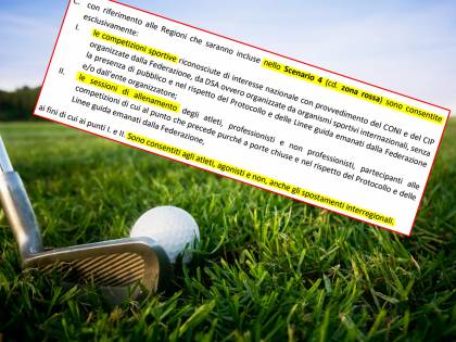 Giochi a golf? Non esiste il lockdown