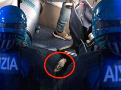 Le immagini choc sull'aereo: così gli agenti in volo coi migranti