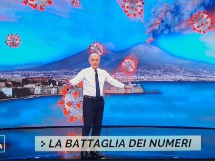 "Il Vesuvio erutta Covid": bufera su Giletti