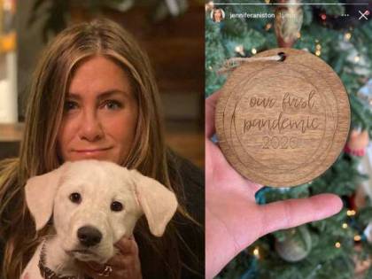 Un addobbo di Natale in ricordo del Covid. E Jennifer Aniston viene massacrata