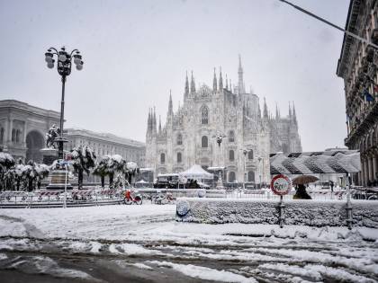 Neve a Milano, tre cani folgorati da scariche elettriche