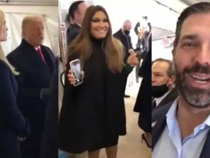 Gloria, i balli e la festa: ecco il backstge del discorso di Trump