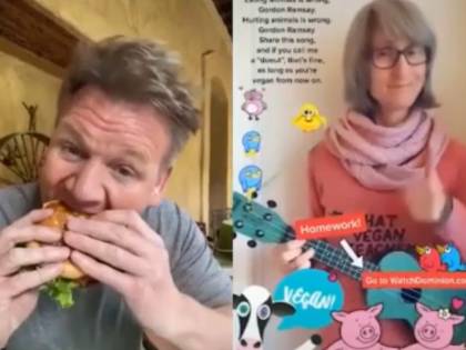 "Mangiare gli animali è sbagliato". Gordon Ramsay zittisce la vegana così