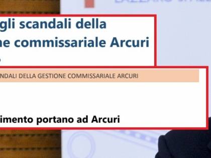 Ecco il dossier che incastra Arcuri