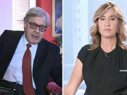 "Come hai fatto a vivere con Arcuri?", "Ti odio", Vittorio Sgarbi punzecchia Myrta Merlino