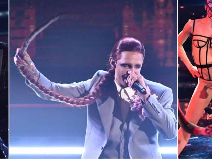 Elodie fa brillare l'Ariston. Achille Lauro rompe tutti gli schemi