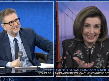 Nancy Pelosi da Fazio: "Sì, Putin è un killer"