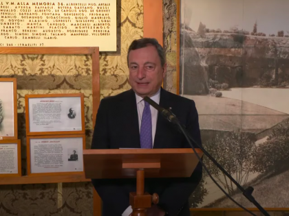 25 aprile, Draghi: "Noi italiani non fummo tutta brava gente"