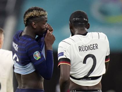"Mi ha morso...". Scintille in campo tra Rudiger e Pogba