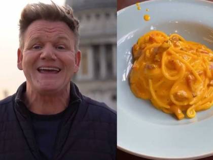 Chef Gordon Ramsay fa infuriare i social. "La mia carbonara", ma la ricetta è sbagliata