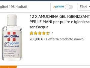 Prezzi alle stelle per chi vuole comprare mascherine e gel antibatterici