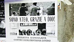 A Genova manifesti con la fucilazione del Papa