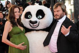 Angelina, il pancione 
e Kung Fu Panda