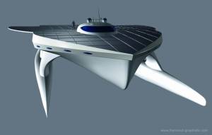 Catamarano a energia solare,
il più grande del mondo