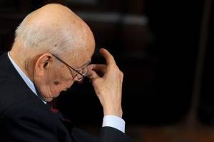 Il presidente della Repubblica, Giorgio Napolitano