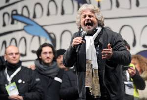 Il leader del Movimento 5 stelle Beppe Grillo