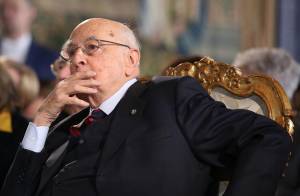 Il presidente della Repubblica Giorgio Napolitano