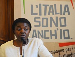 Il ministro per l'Integrazione, Cecile Kyenge