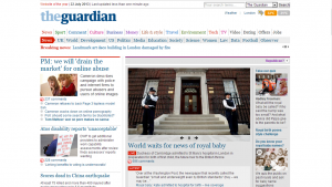 Realista o repubblicano? La doppia home del Guardian