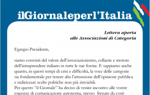 Lettera aperta alle associazioni di Categoria