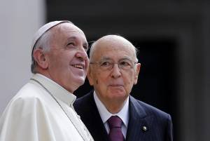 Il Papa da Napolitano