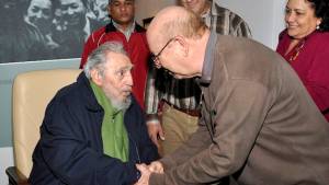 Fidel Castro all'inaugurazione del Centro culturale dell'Avana