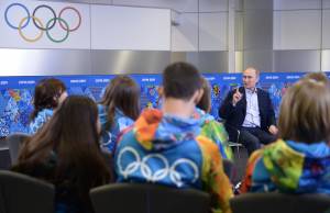 Vladimir Putin parla ai volontari di Sochi / 17.01.2014