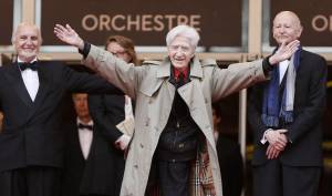 Alain Resnais in una foto scattata durante il festival di Cannes del 2012