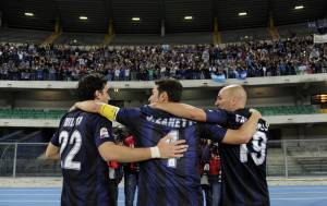 Milito, Zanetti e Cambiasso