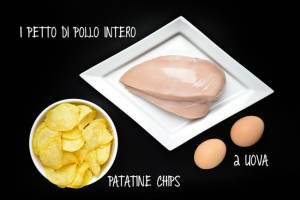 Un'idea facile e veloce? Pollo impanato con patatine chips