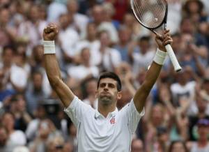 Nole esulta dopo il difficile match contro Stepanek