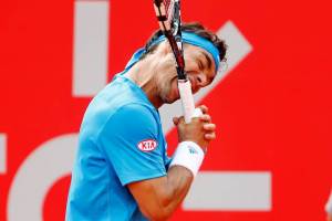 Fognini in uno dei suoi tanti eccessi in campo