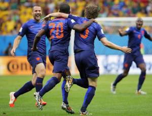 L'Olanda stende il Brasile 3-0